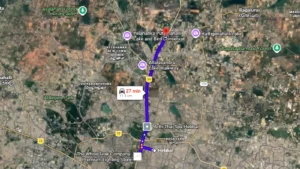 Tangled up in Green Distance from Hebbal and Yelahanka